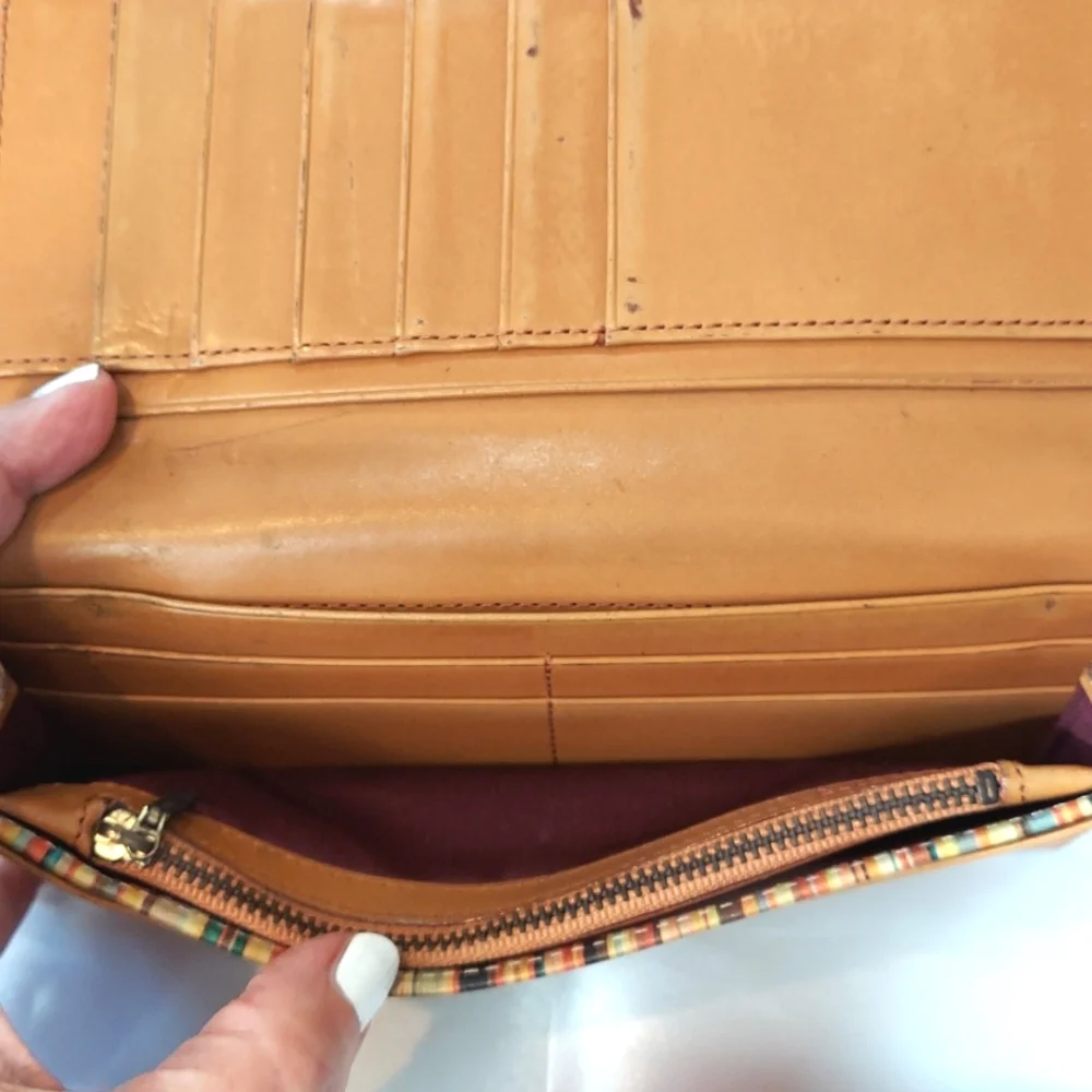 Paul Smith Wallet Genuine Leather Tan‎ Vintage